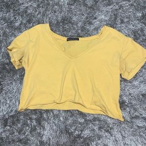 Yellow Crop top